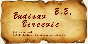Budisav Birčević vizit kartica